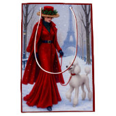Miniature Poodle Holiday Medium Cadeauzakje (Voorkant)