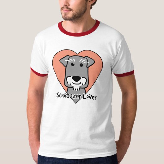Miniature Schauzer Lover T-shirt (Voorkant)