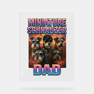 Miniature Schnauzer Acryl Bord
