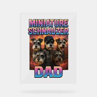 Miniature Schnauzer Acryl Bord