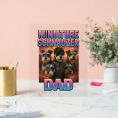 Miniature Schnauzer Acryl Bord (Huwelijk)
