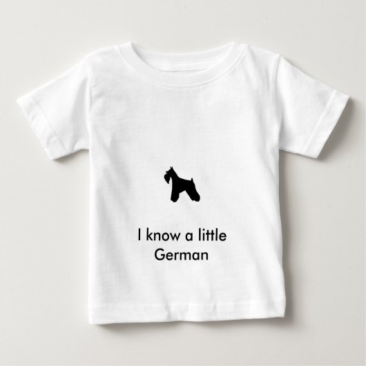 Miniature Schnauzer Baby TShirt (Voorkant)