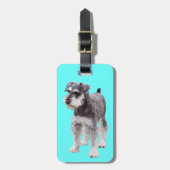 Miniature Schnauzer Bagagelabel (Voorkant verticaal)