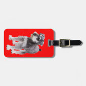 Miniature Schnauzer Bagagelabel (Voorkant horizontaal)
