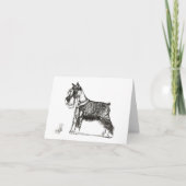 MINIATURE SCHNAUZER BEDANKKAART (Voorkant)