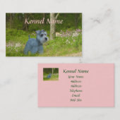 Miniature Schnauzer Breeder Visitekaartje (Voorkant / Achterkant)