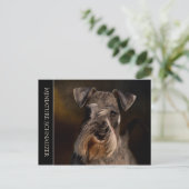 Miniature Schnauzer Briefkaart (Staand voorkant)
