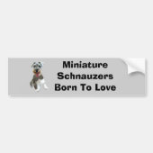 Miniature Schnauzer Bumpersticker (Voorkant)