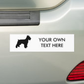 Miniature Schnauzer Bumpersticker (Op auto)