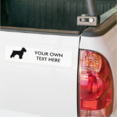 Miniature Schnauzer Bumpersticker (Op Truck)