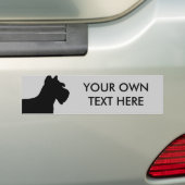 Miniature Schnauzer Bumpersticker (Op auto)