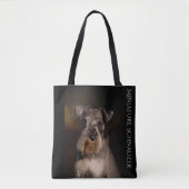 Miniature Schnauzer Canvas tas (Voorkant)