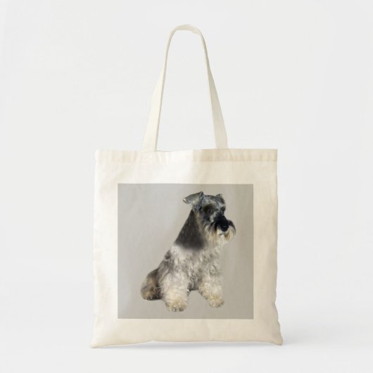 Miniature Schnauzer Canvas tas (Voorkant)