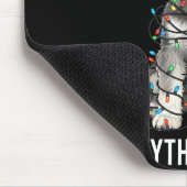 Miniature Schnauzer Christmas I'm Fine Everything  Muismat (Hoek)