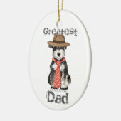 Miniature Schnauzer Dad Ceramic Ornament (Links)