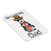 Miniature Schnauzer Dad Magneet (Rechterzijde)