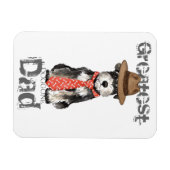 Miniature Schnauzer Dad Magneet (Horizontaal)