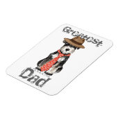 Miniature Schnauzer Dad Magneet (Linkerzijde)