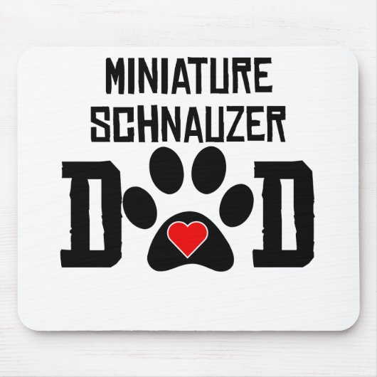Miniature Schnauzer Dad Muismat (Voorkant)