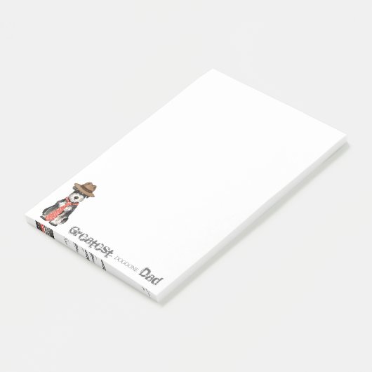 Miniature Schnauzer Dad Post-it® Notes (Schuin)