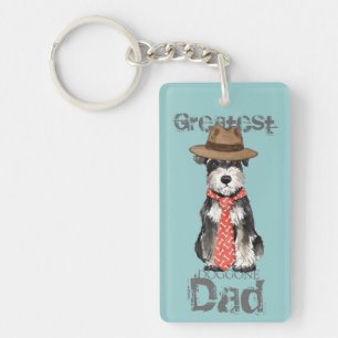 Miniature Schnauzer Dad Sleutelhanger