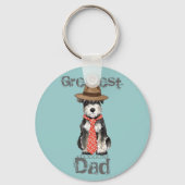 Miniature Schnauzer Dad Sleutelhanger (Voorkant)