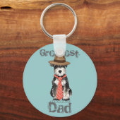 Miniature Schnauzer Dad Sleutelhanger (Voorkant)