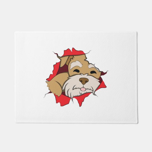 Miniature Schnauzer Deurmat (Voorkant)