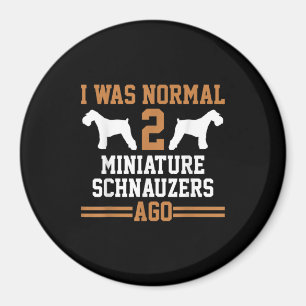 Miniature Schnauzer Dog 2 Two Dog Trainer School Magneet