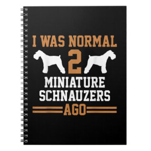 Miniature Schnauzer Dog 2 Two Dog Trainer School Notitieboek