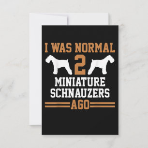 Miniature Schnauzer Dog 2 Two Dog Trainer School RSVP Kaartje
