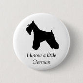 Miniature Schnauzer Dog Button (Voorkant)