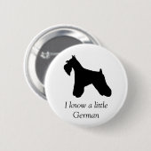 Miniature Schnauzer Dog Button (Voorkant /achterkant)