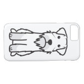 Miniature Schnauzer Dog Cartoon Case-Mate iPhone Case (Achterkant (Horizontaal))