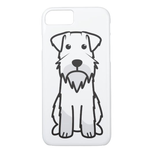 Miniature Schnauzer Dog Cartoon Case-Mate iPhone Case (Achterkant)