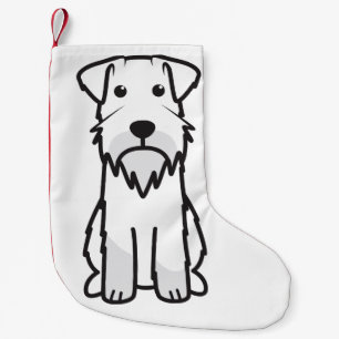 Miniature Schnauzer Dog Cartoon Kleine Kerstsok