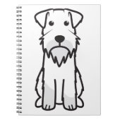Miniature Schnauzer Dog Cartoon Notitieboek (Voorkant)