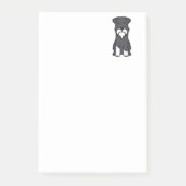 Miniature Schnauzer Dog Cartoon Post-it® Notes (Voorkant)