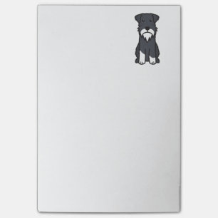 Miniature Schnauzer Dog Cartoon Post-it® Notes