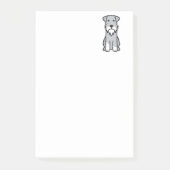 Miniature Schnauzer Dog Cartoon Post-it® Notes (Voorkant)