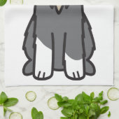 Miniature Schnauzer Dog Cartoon Theedoek (Gevouwen)