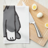 Miniature Schnauzer Dog Cartoon Theedoek (Quarter Fold)