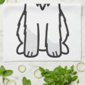 Miniature Schnauzer Dog Cartoon Theedoek (Gevouwen)