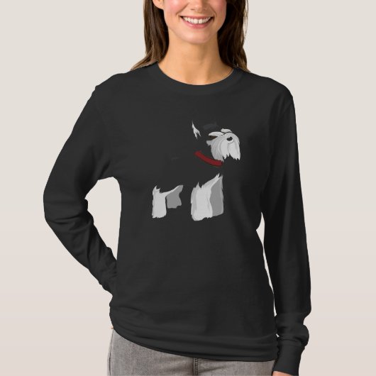 Miniature Schnauzer Dog Dames Shirt (Voorkant)
