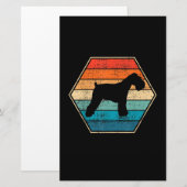 Miniature Schnauzer Dog Gift Briefpapier (Voorkant / Achterkant)