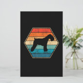 Miniature Schnauzer Dog Gift Briefpapier (Staand voorkant)