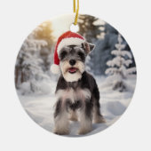 Miniature Schnauzer Dog Keramisch Ornament (Voorkant)