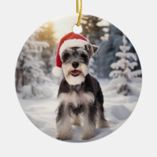 Miniature Schnauzer Dog Keramisch Ornament