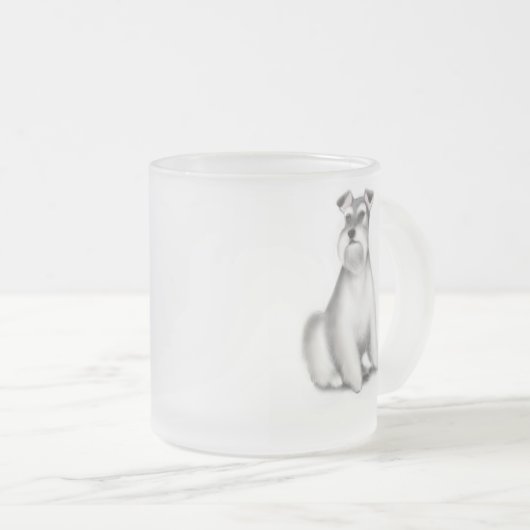 Miniature Schnauzer Dog Mok (Voorkant rechts)
