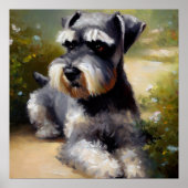 Miniature Schnauzer Dog Poster (Voorkant)